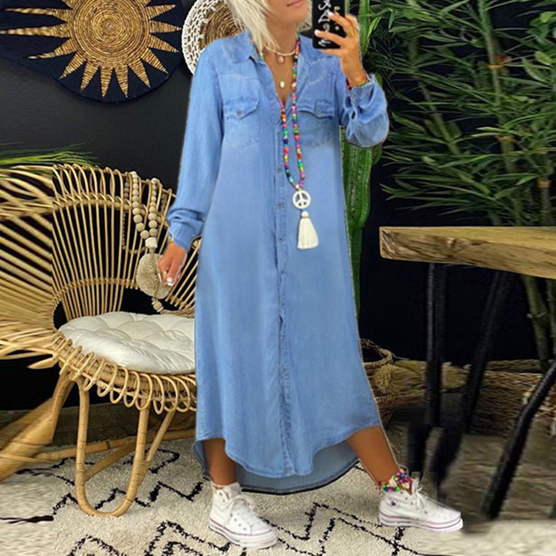 Adeline | Skjortklänning i denim