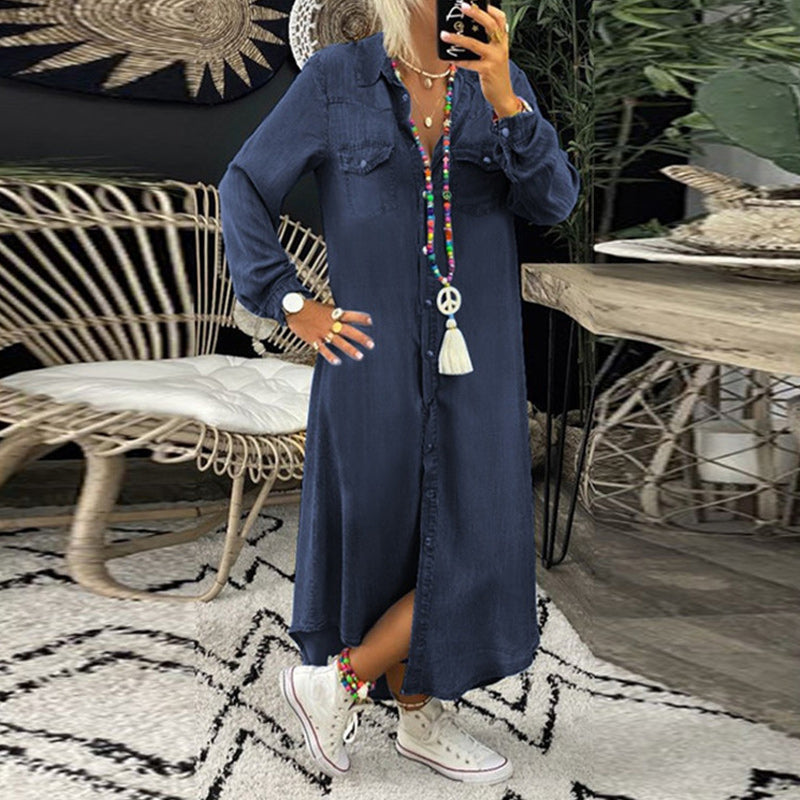Adeline | Skjortklänning i denim