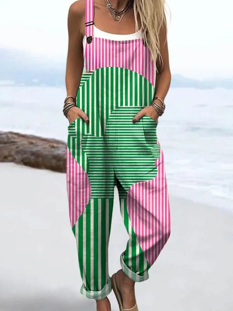 Alexa | Jumpsuit med abstrakt tryck