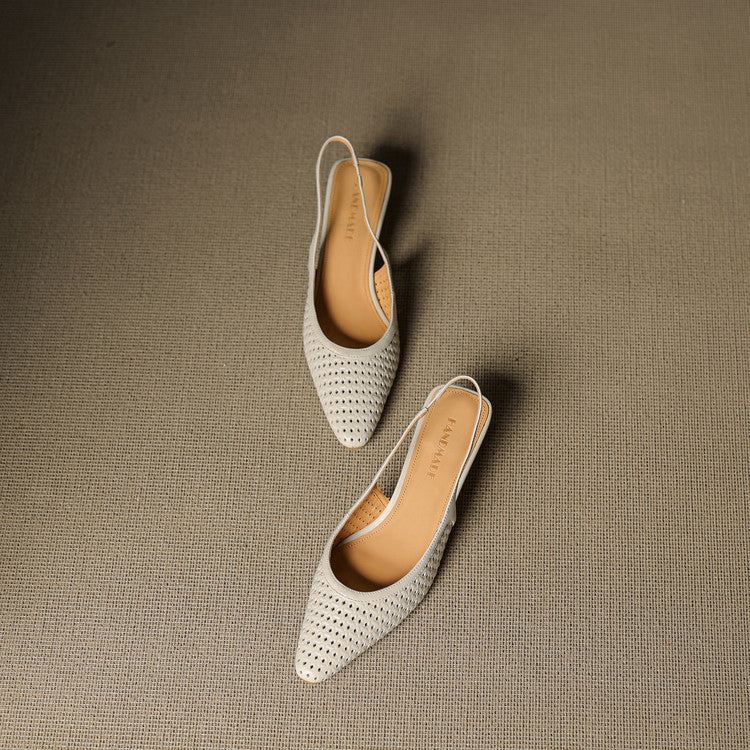 Agat | Slingback i äkta läder