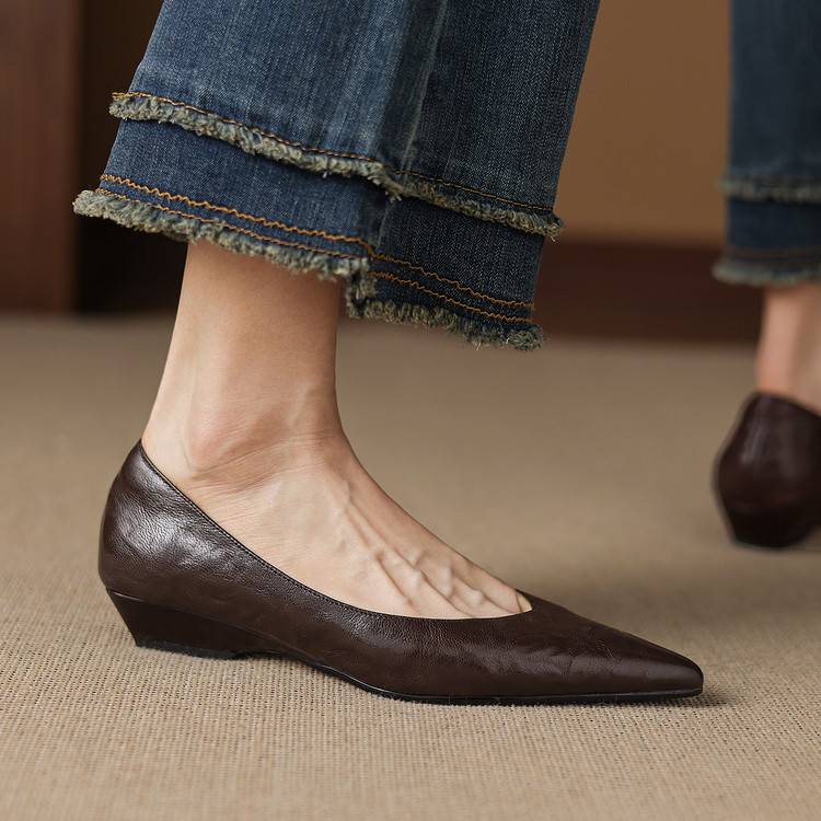 Obsidian | Pumps i äkta läder