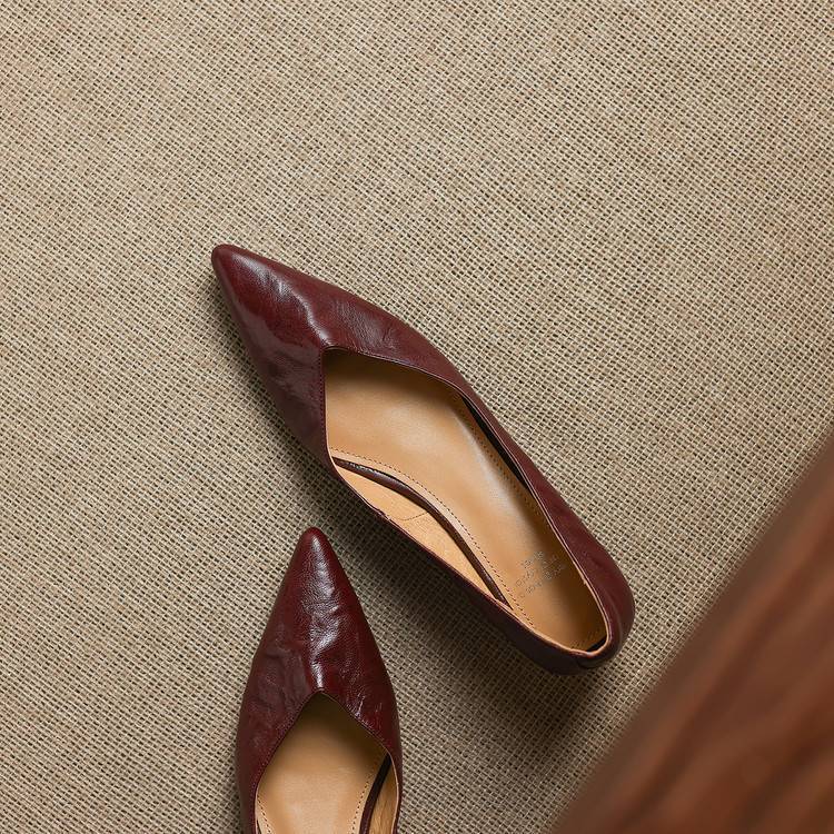 Obsidian | Pumps i äkta läder