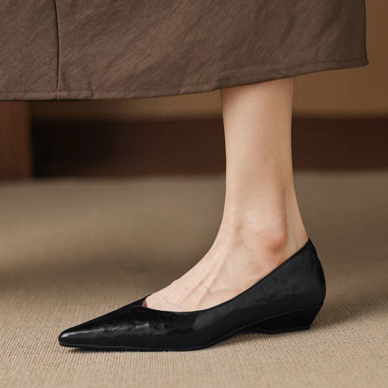 Obsidian | Pumps i äkta läder