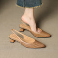 Agat | Slingback i äkta läder