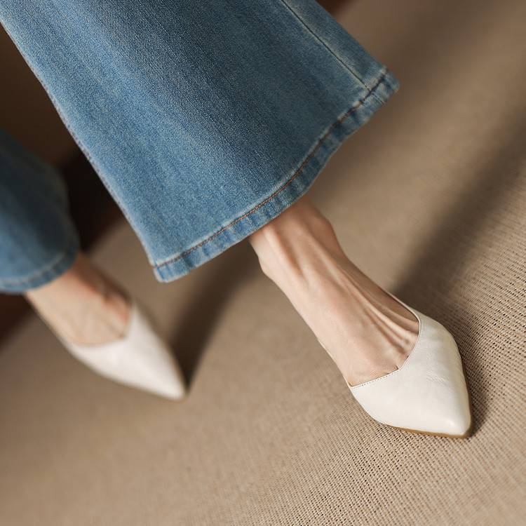 Obsidian | Pumps i äkta läder