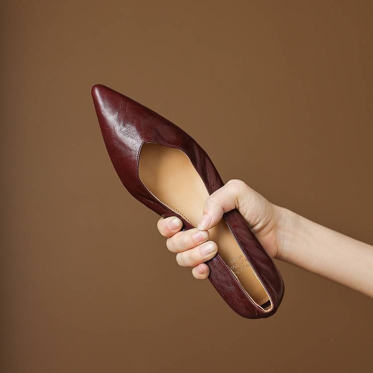 Obsidian | Pumps i äkta läder
