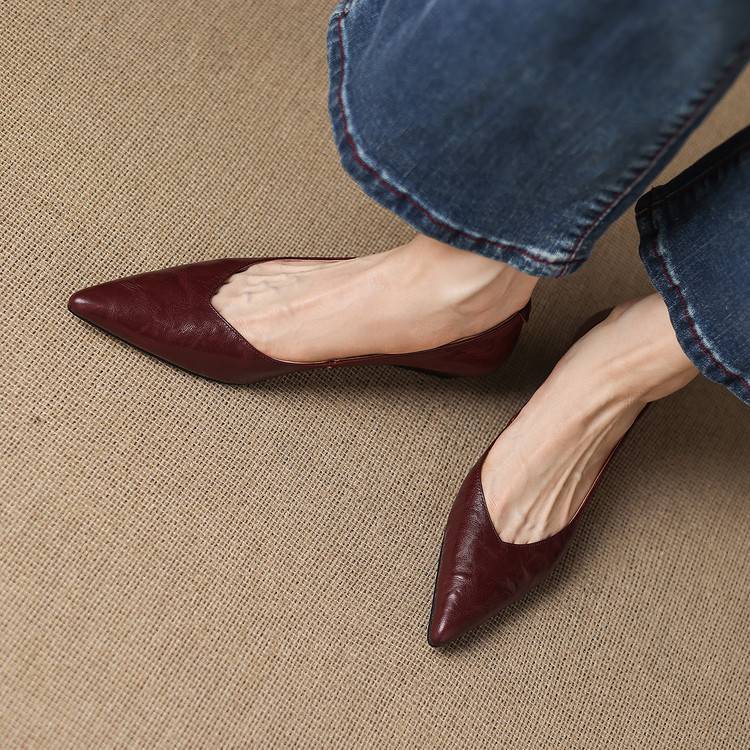 Obsidian | Pumps i äkta läder