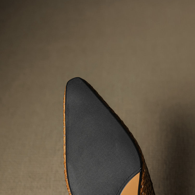 Agat | Slingback i äkta läder