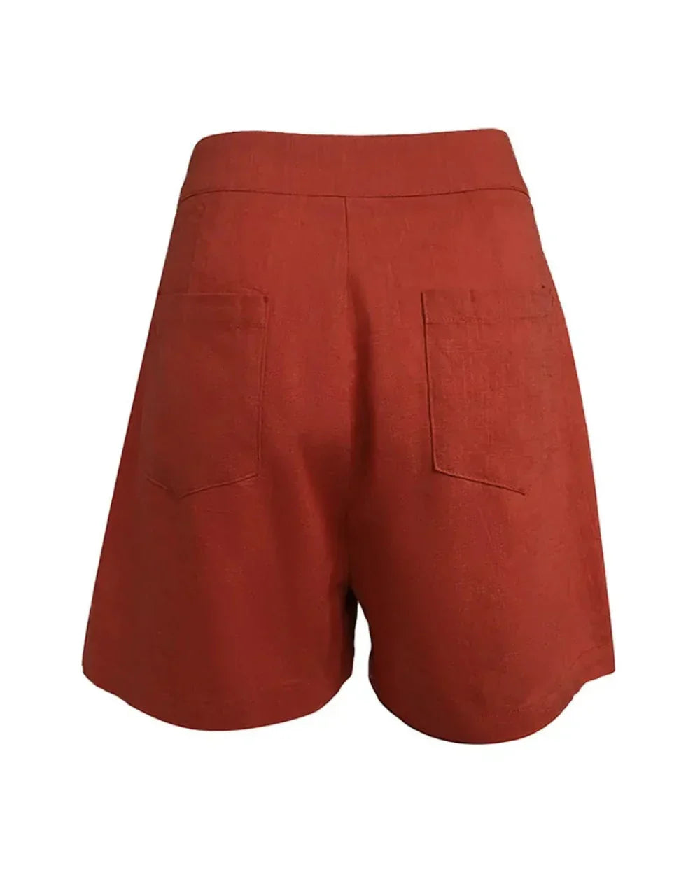 Aaliyah | Linneset med v-ringad topp och shorts