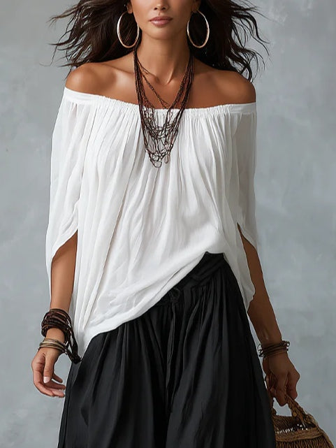 Aaliyah | Set med off shoulder-topp och byxor