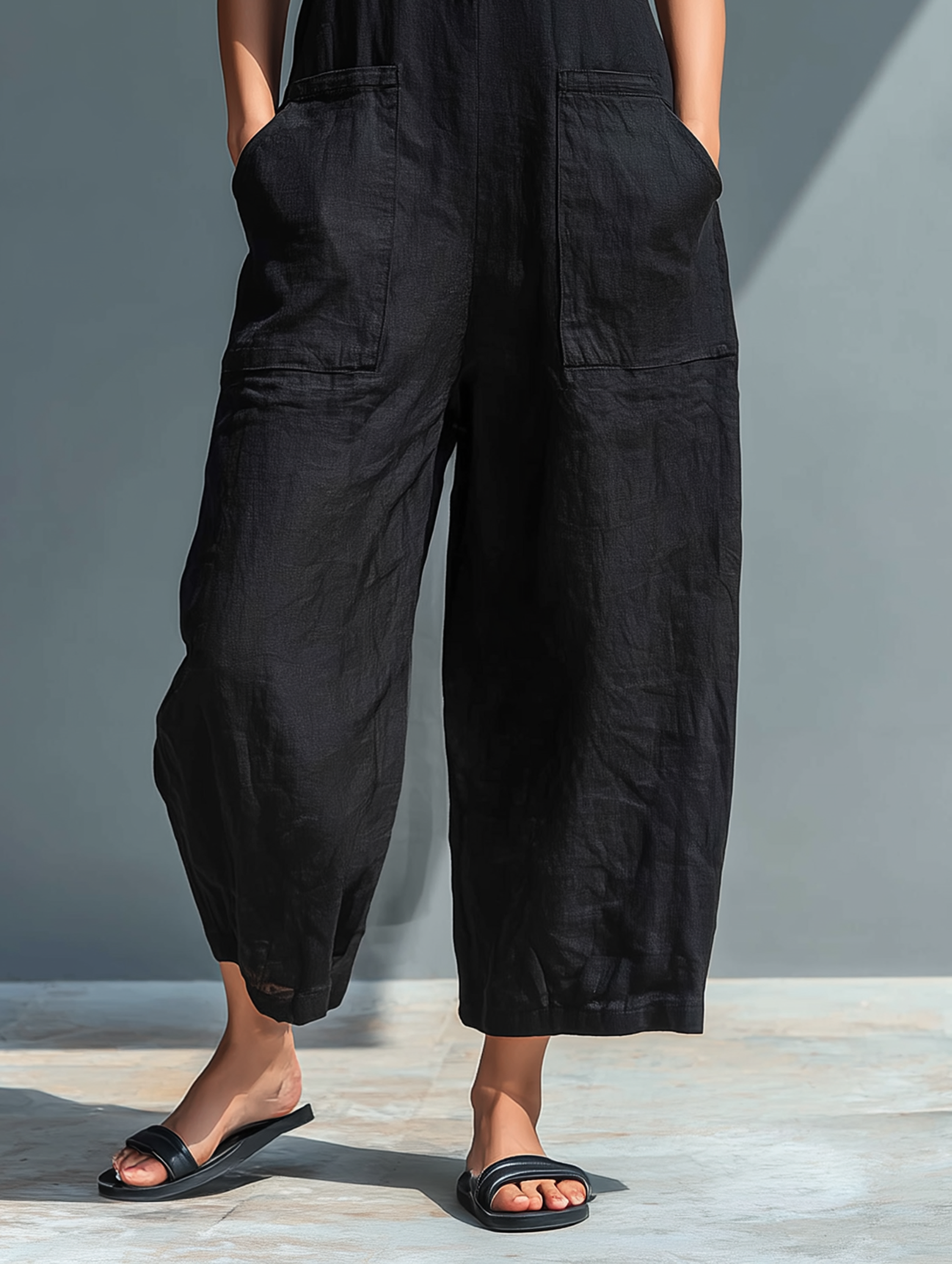 Adele | Lång jumpsuit med fickor
